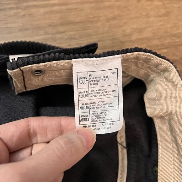 Disneyland Resort Mickey Mouse Corduroy Cadet Style Hat Cap Adult Size - Picture 6 of 11